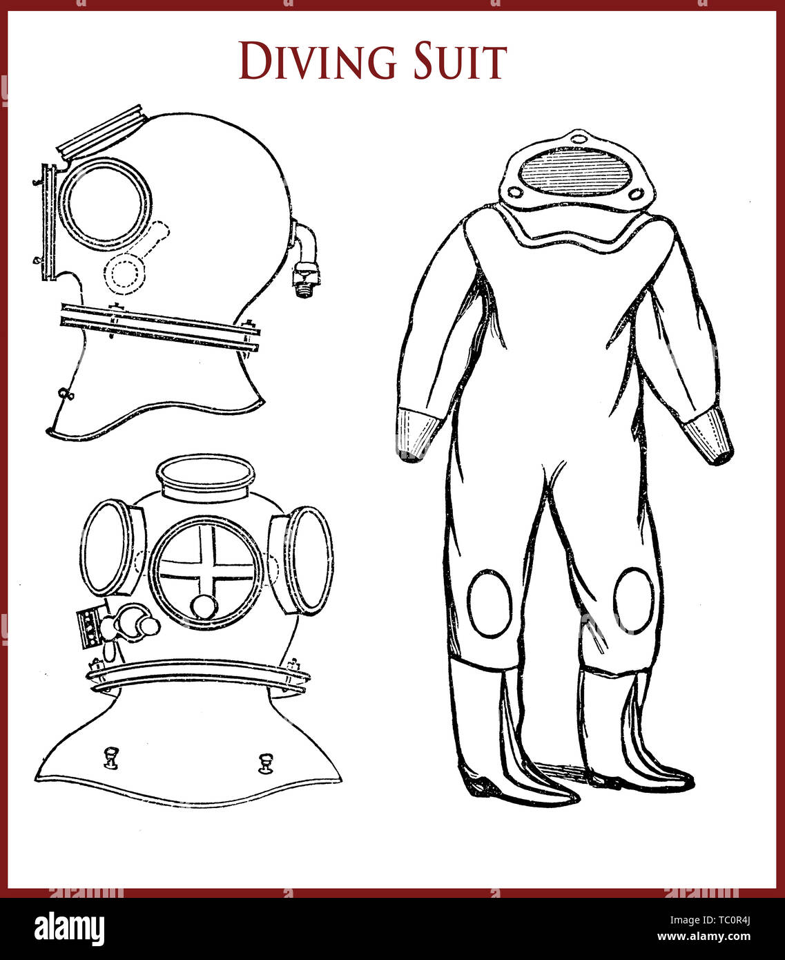 Scuba Gear Drawing