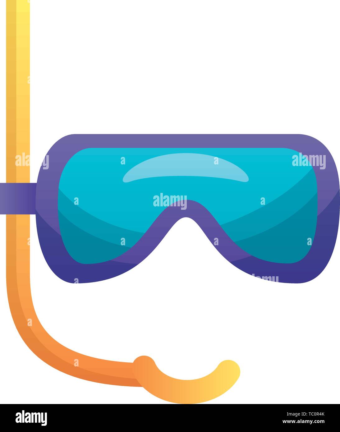 snorkel mask on white background Stock Vector Image & Art - Alamy