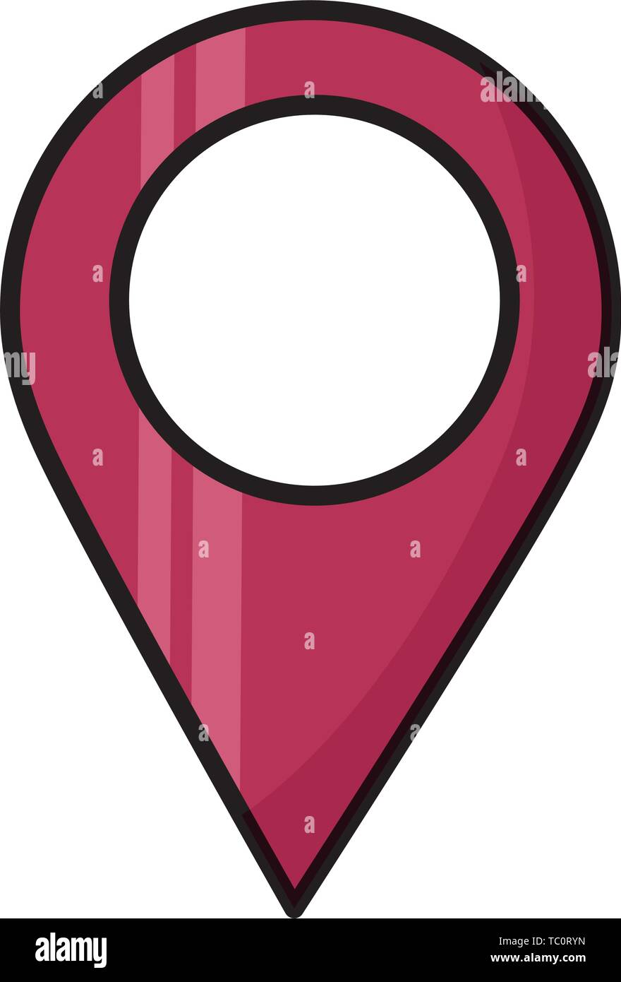 pointer navigation location vector illustration Stock Vector Image ...