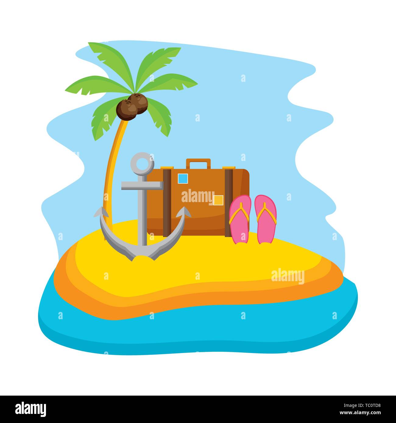 summer time holiday beach Stock Vector Image & Art - Alamy