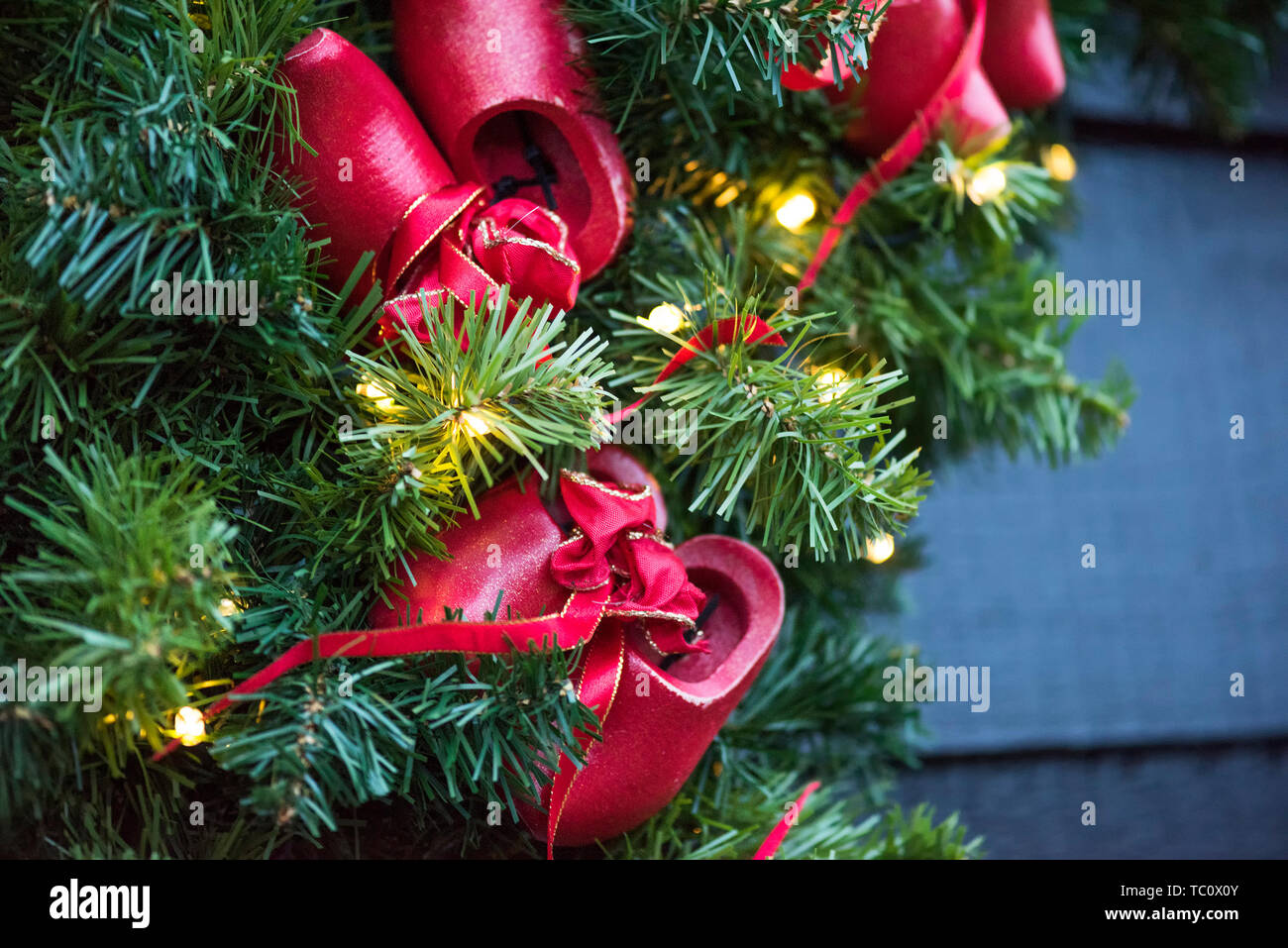 Netherlands Red Shoes Christmas Decorations Trees In A