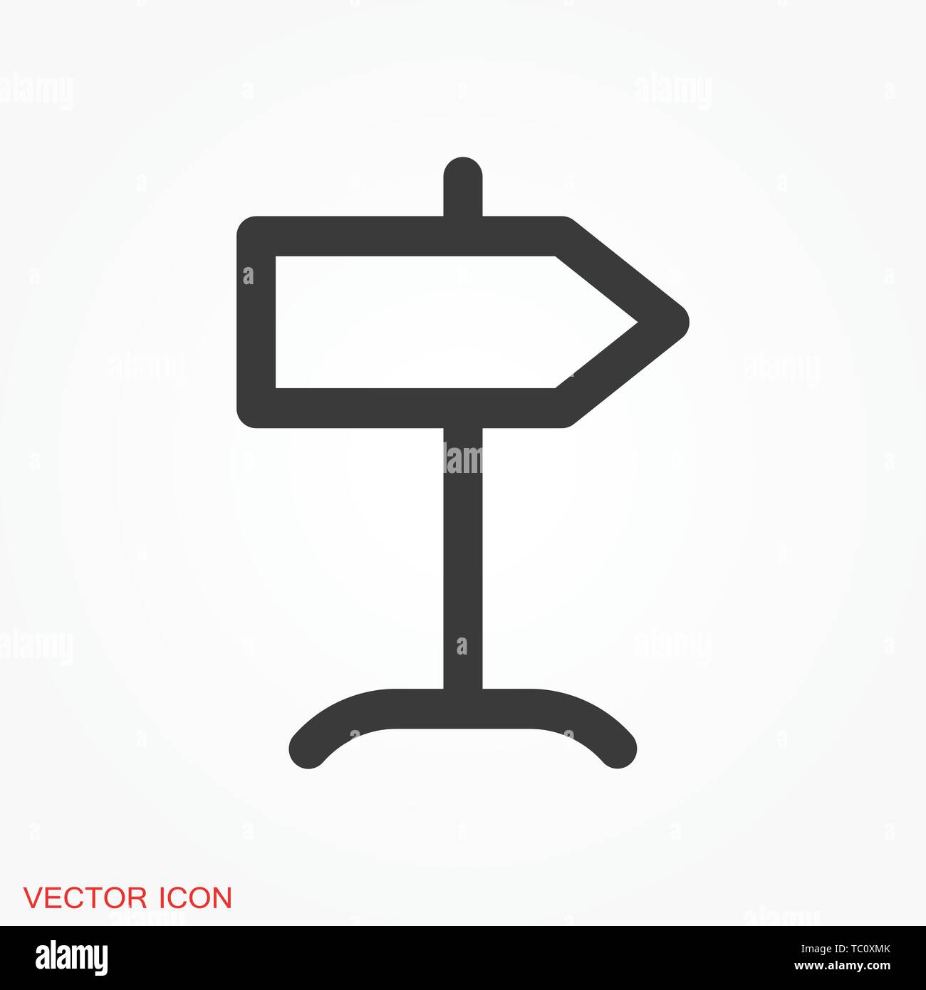 Signpost icon vector sign symbol Stock Vector Image & Art - Alamy