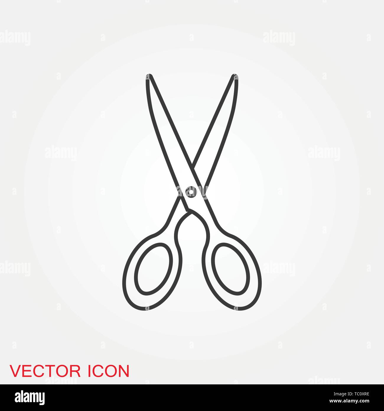 Scissors icon vector sign symbol Stock Vector Image & Art - Alamy