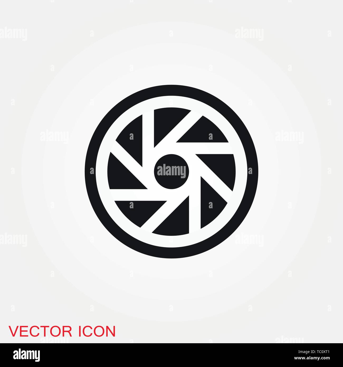 Camera objective icon vector sign symbol Stock Vector Image & Art - Alamy
