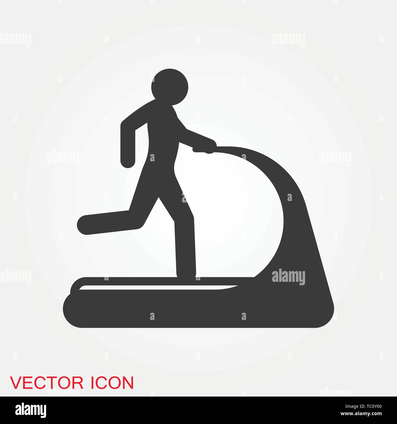 Treadmill icon vector sign symbol for design Stock Vector Image & Art