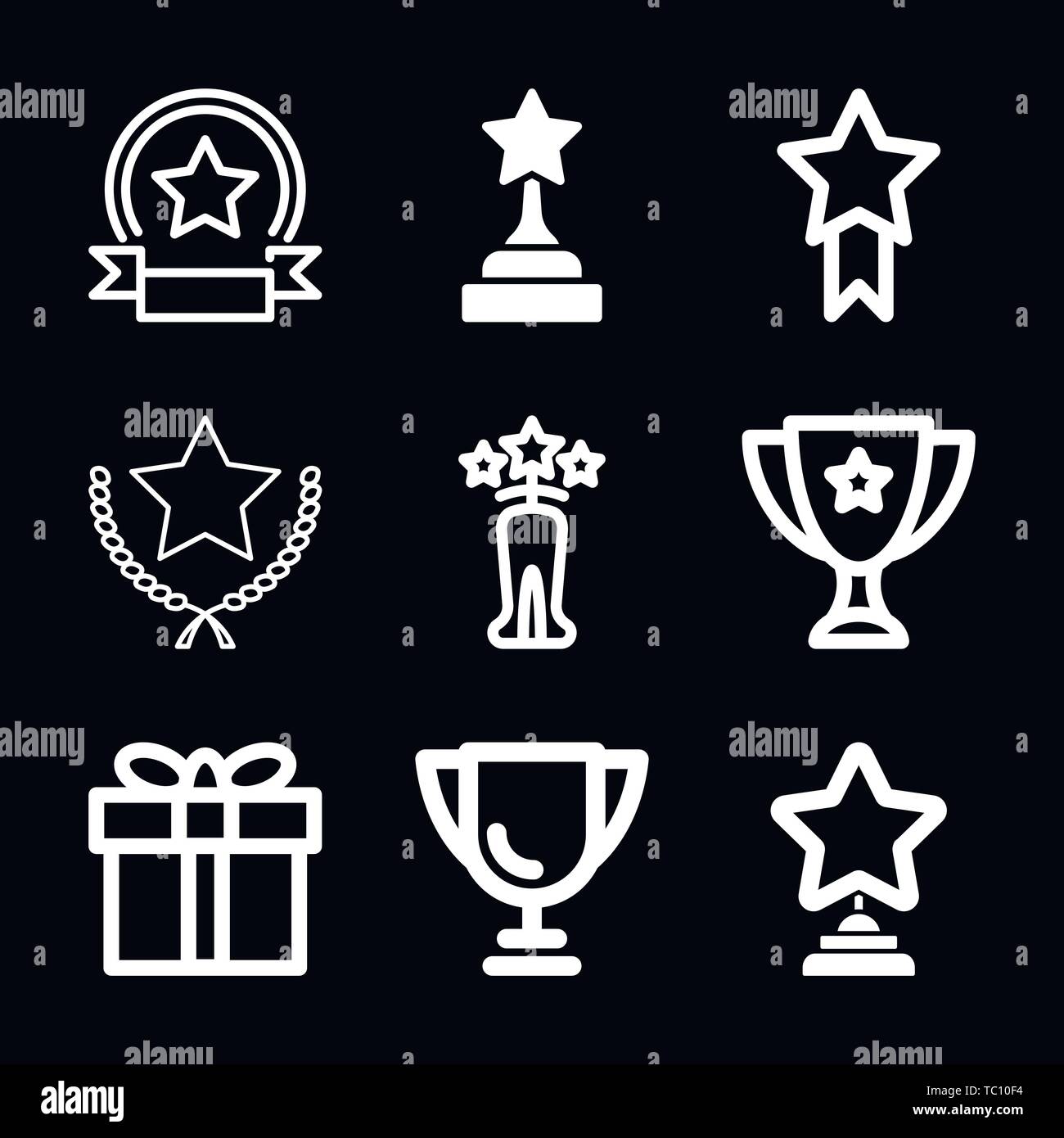 prize icon vector sign symbol Stock Vector Image & Art - Alamy