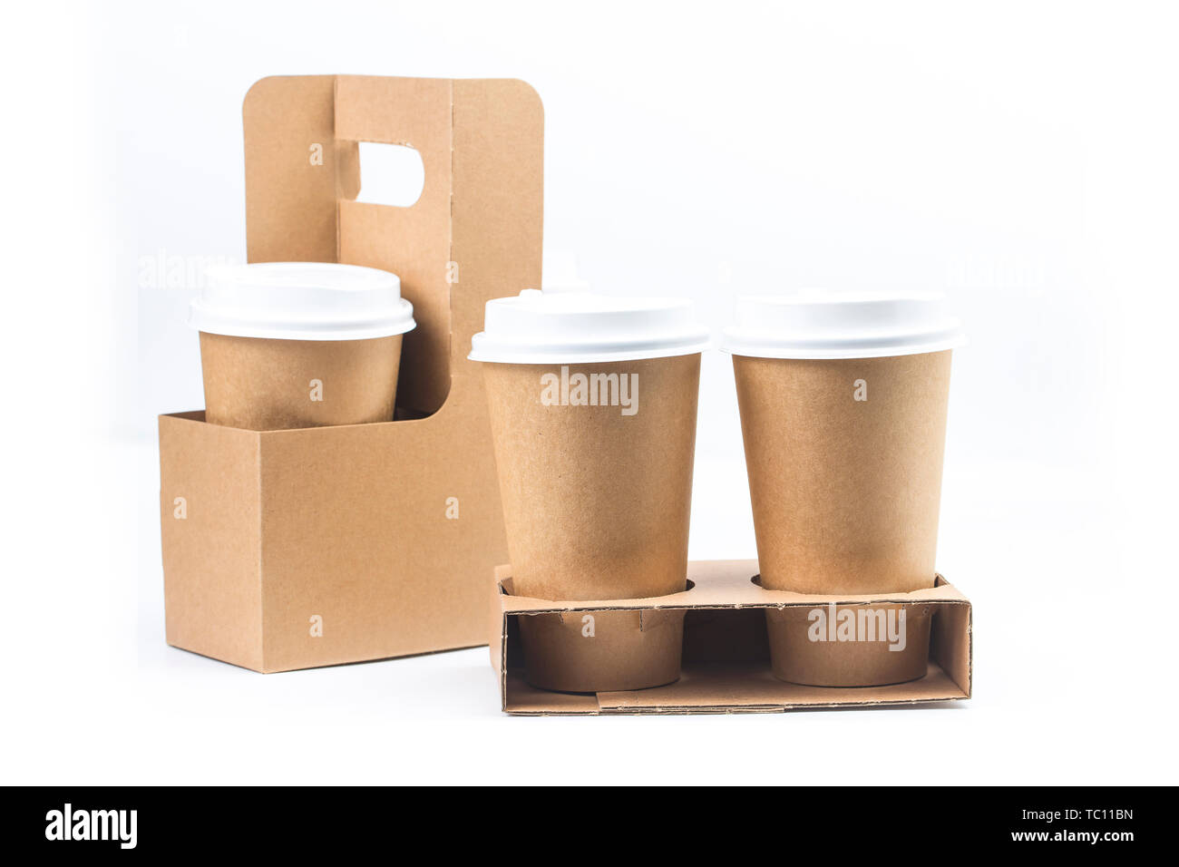 Takeaway paper cups Stock Photo - Alamy