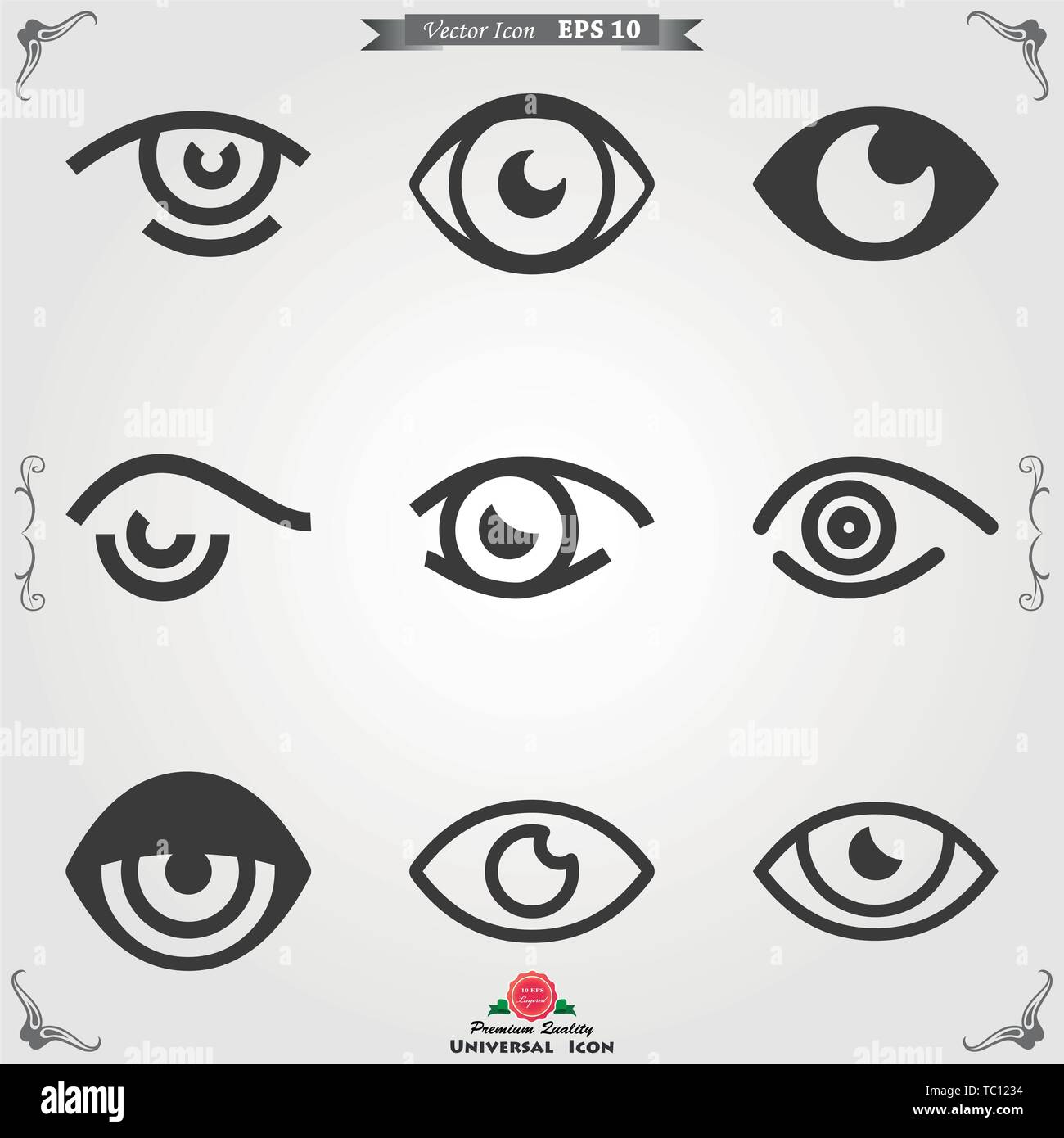 eye vector icon, vector best flat icon, logo, illustration, vector sign ...