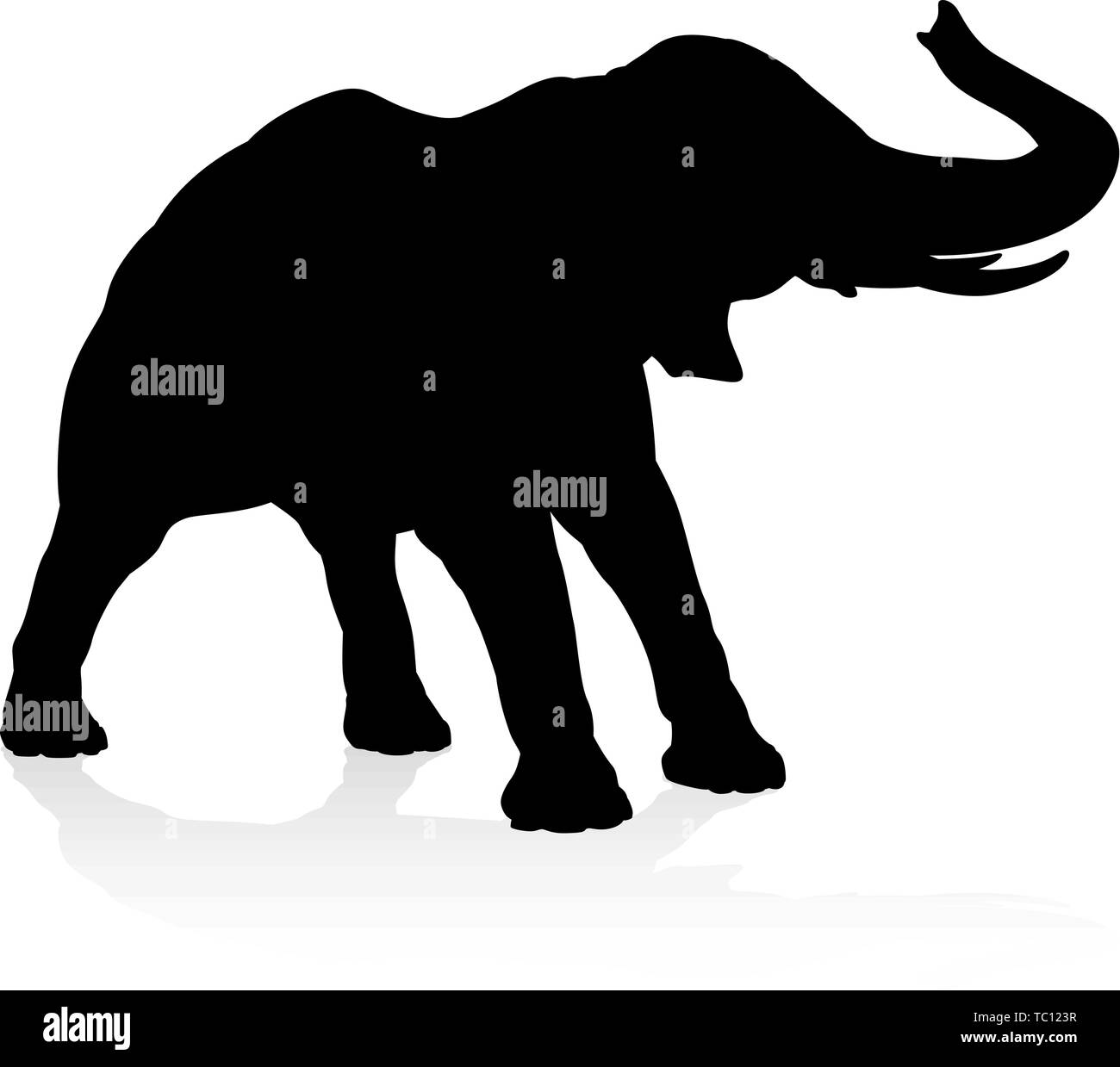 Asian elephant clipart Cut Out Stock Images & Pictures - Alamy