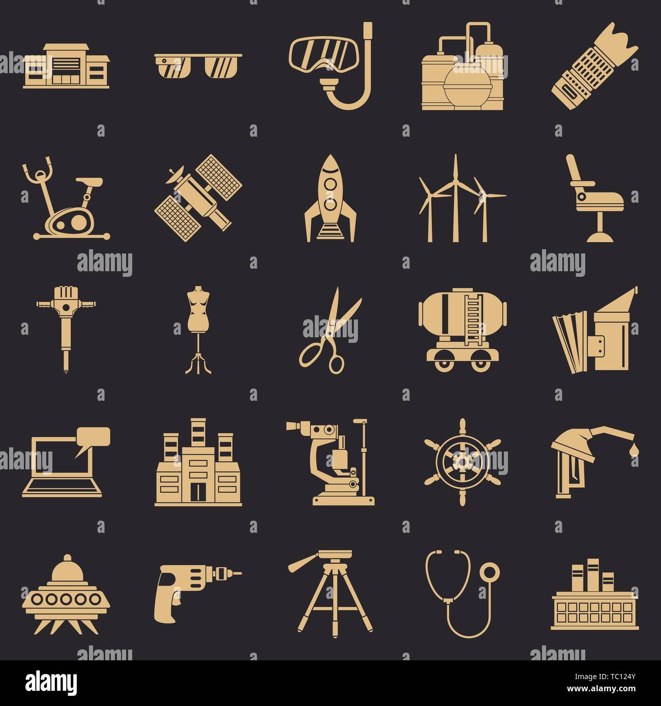 Outfit icons set, simple style Stock Vector Image & Art - Alamy