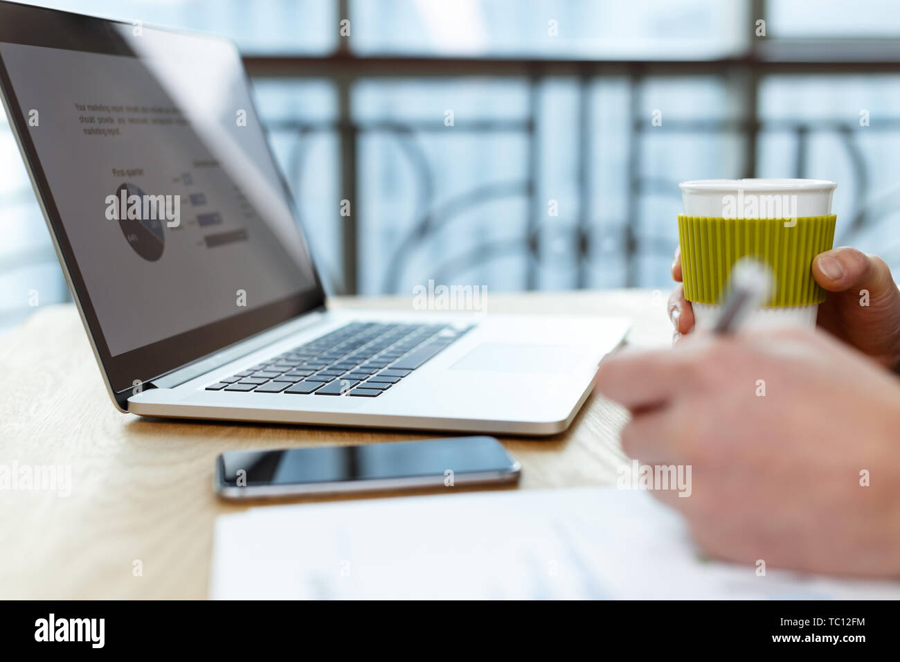 Comment financial reports Stock Photo
