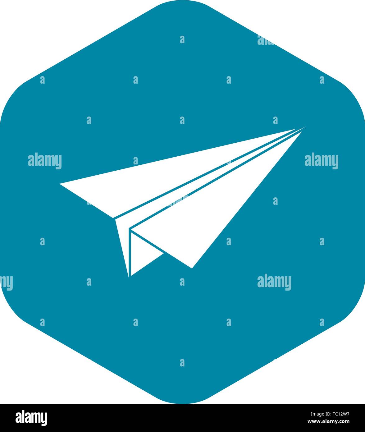 paper-airplane-icon-simple-style-stock-vector-image-art-alamy