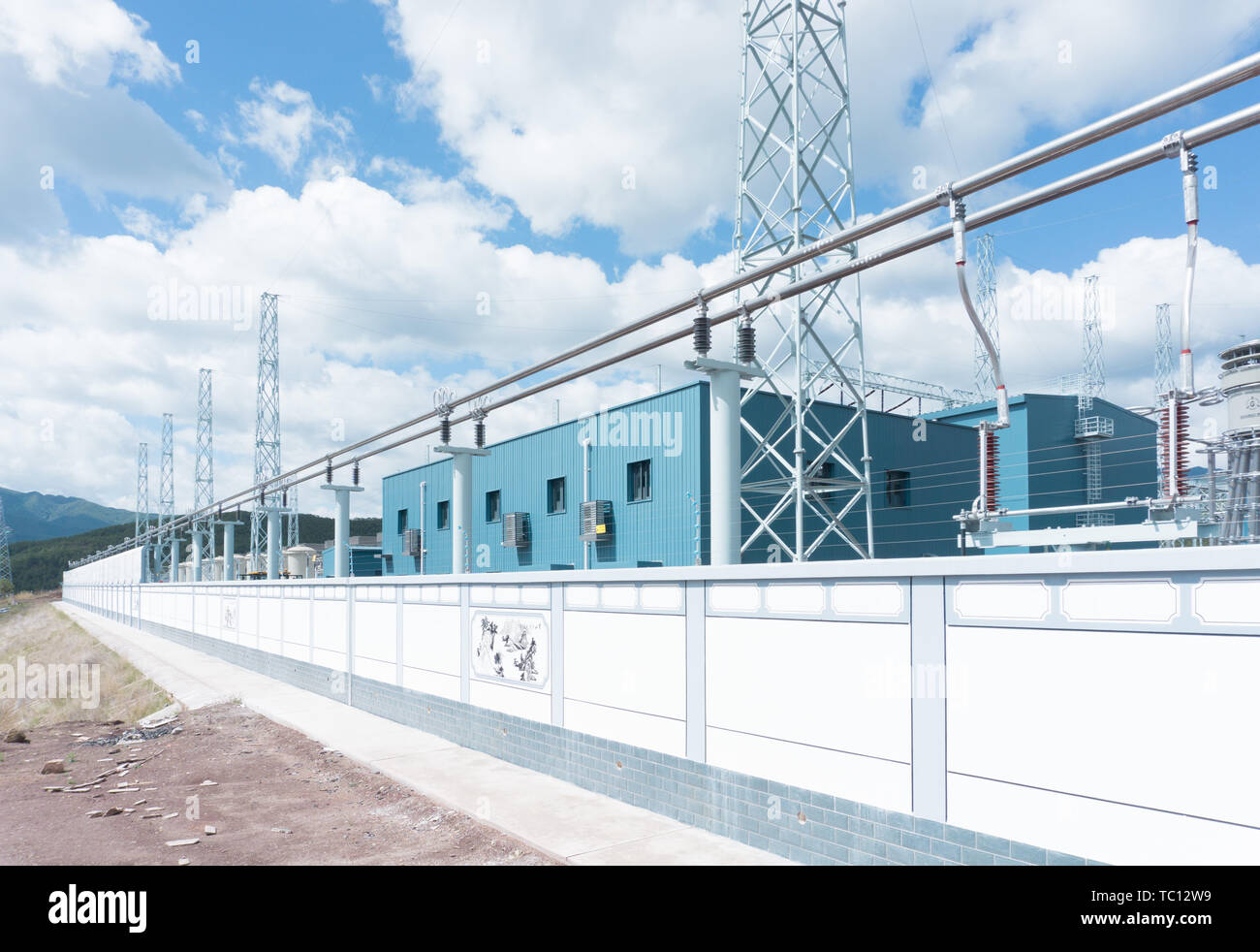 800 kV ultrahighvoltage DC converter station Stock Photo Alamy