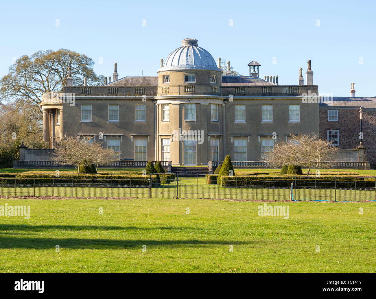 Scampston Hall, Yorkshire, England, UK Regency country house estate