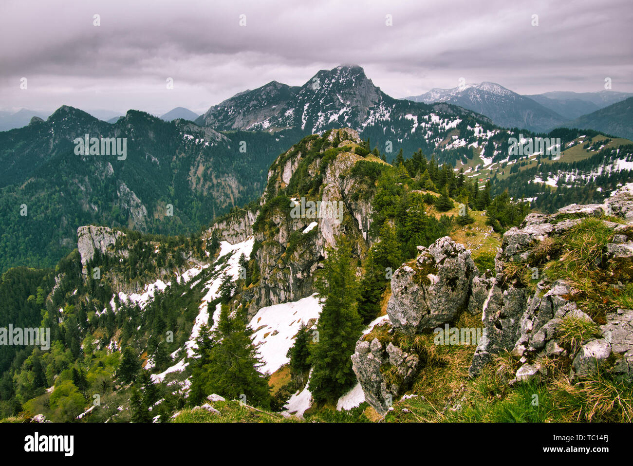 Mountain Breitenstein bavaria Stock Photo