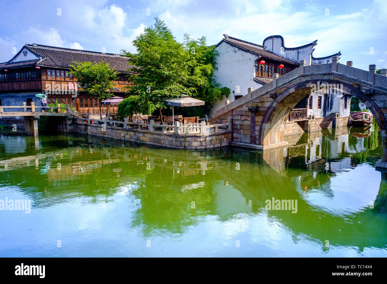 Jiaxing moon river historical block Stock Photo