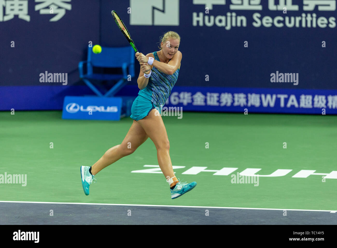 Kiki Bertens, born in Wateringen, the Netherlands, is a well-known Dutch  women's professional tennis player Stock Photo - Alamy