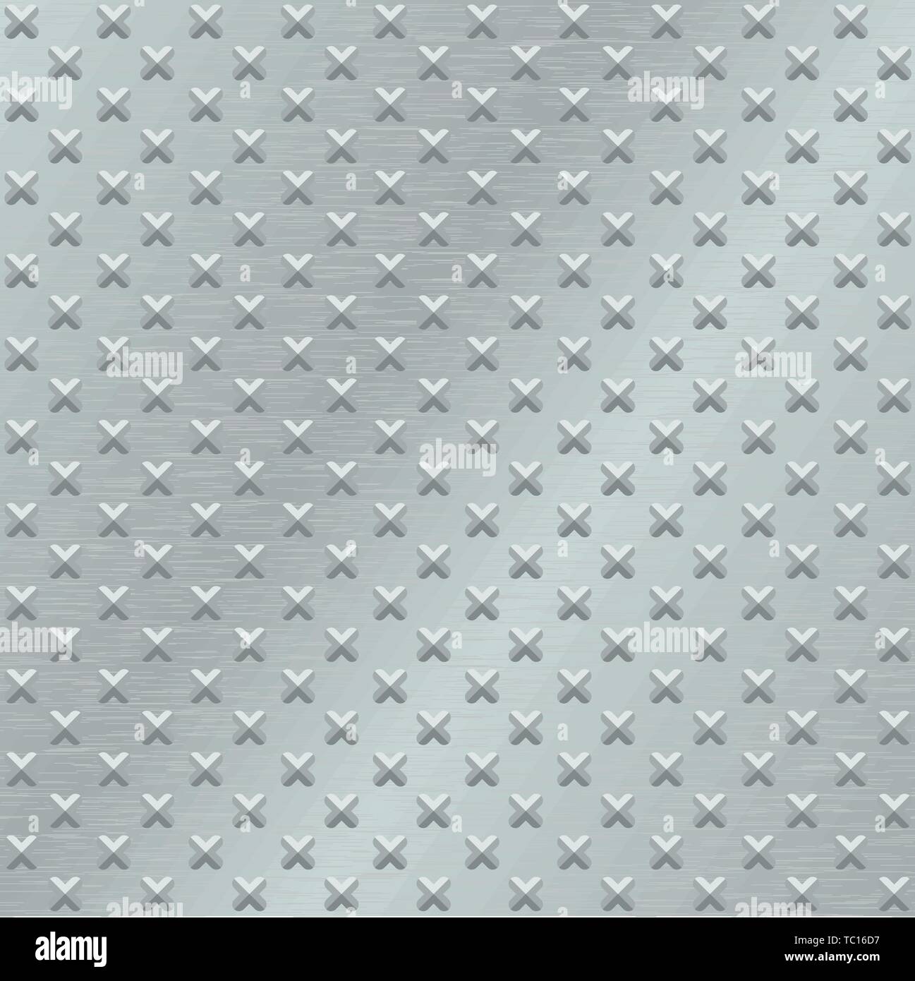 Vector Illustration Metal Texture Background Steel Crosses Stock Vector Image Art Alamy