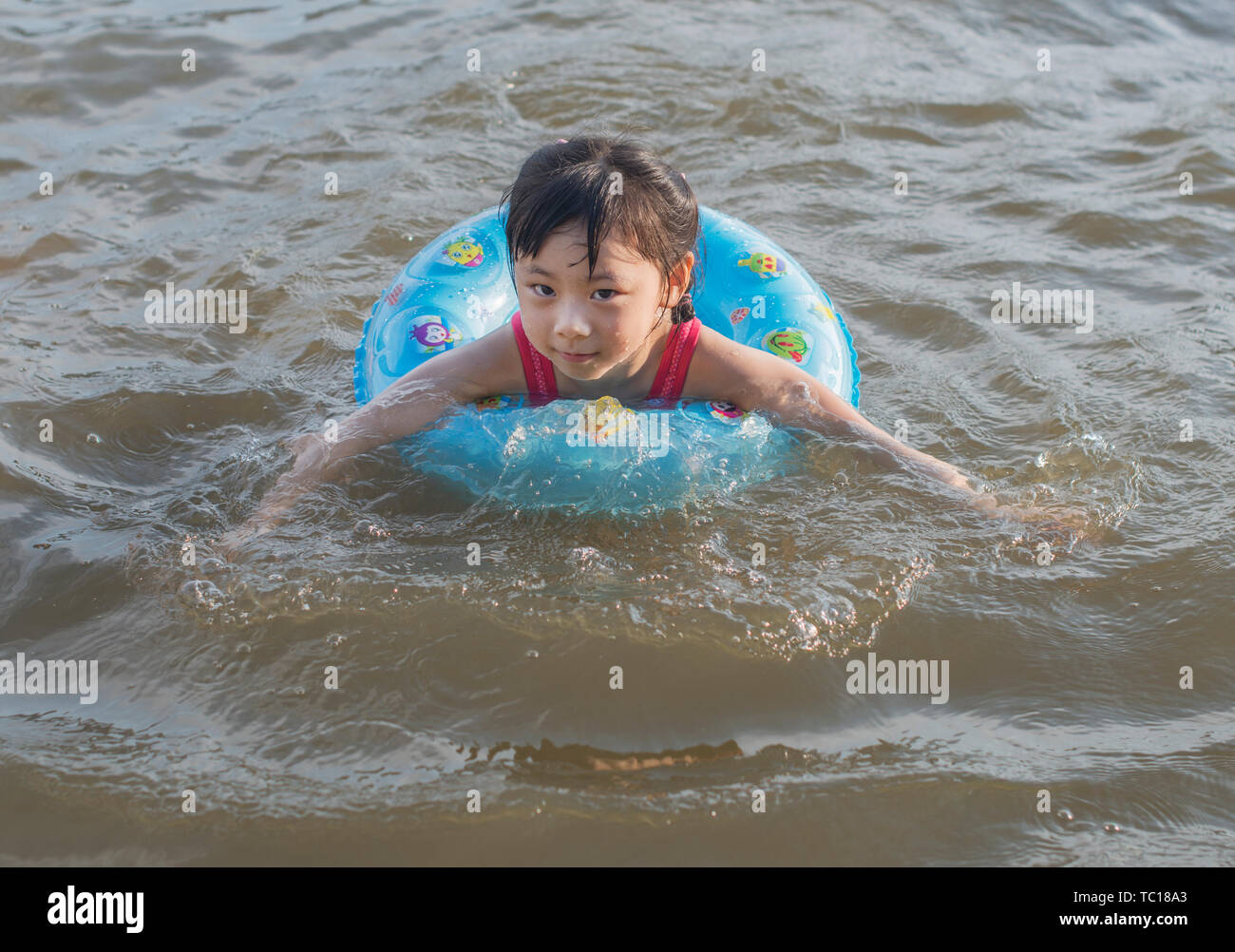 Children's swimming Stock Photo