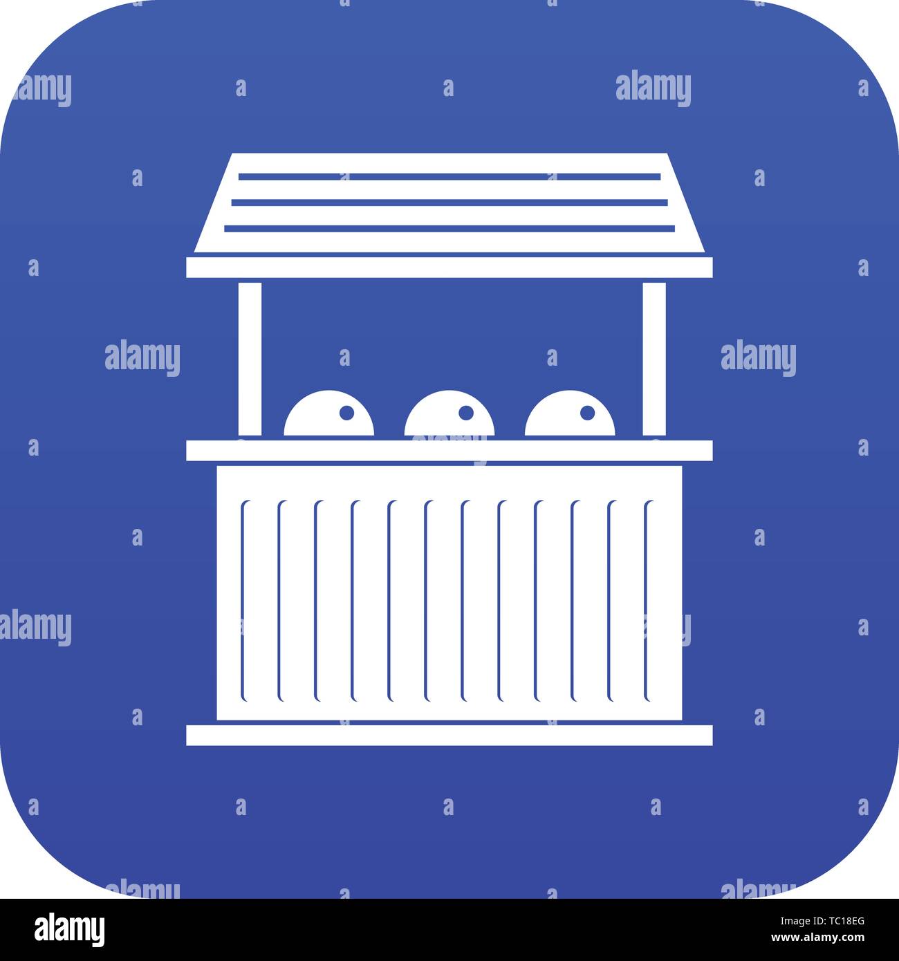 Carnival fair booth icon digital blue Stock Vector Image & Art - Alamy