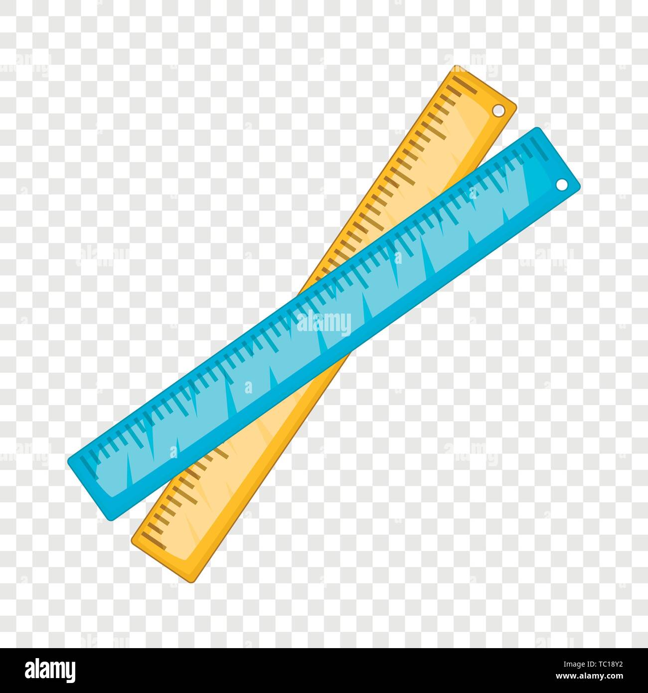 Two crossed rulers icon, cartoon style Stock Vector Image & Art Alamy