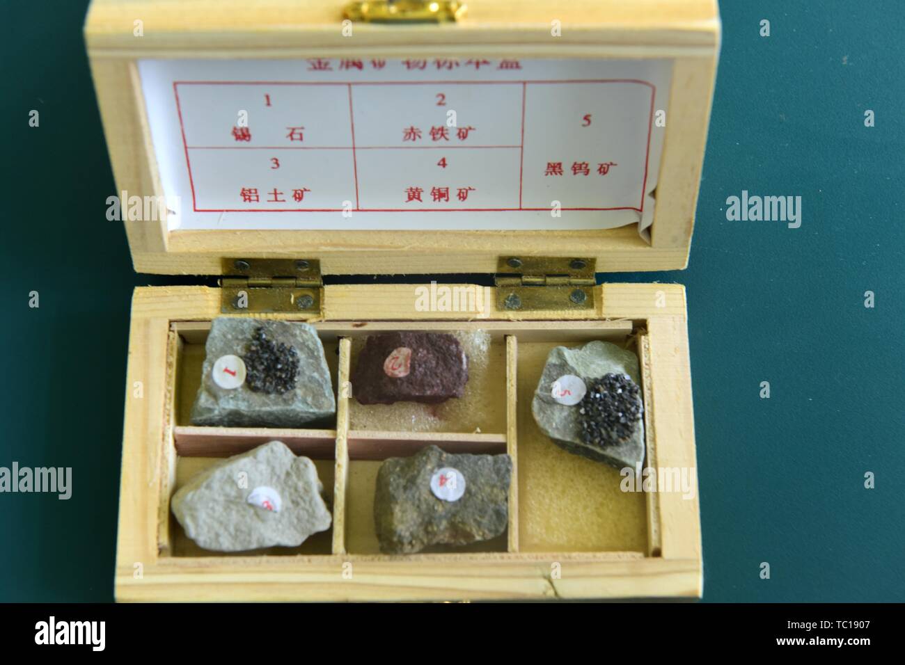 Ore specimens Stock Photo - Alamy