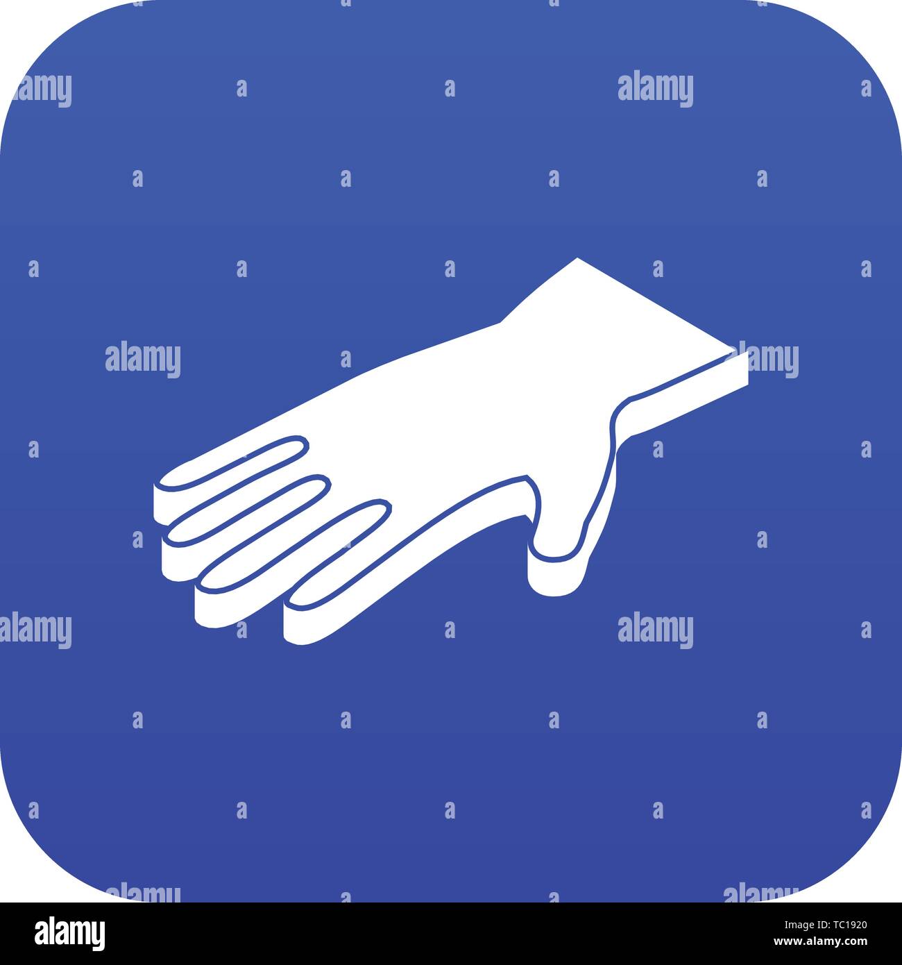 Welding gloves icon blue vector Stock Vector Image & Art - Alamy