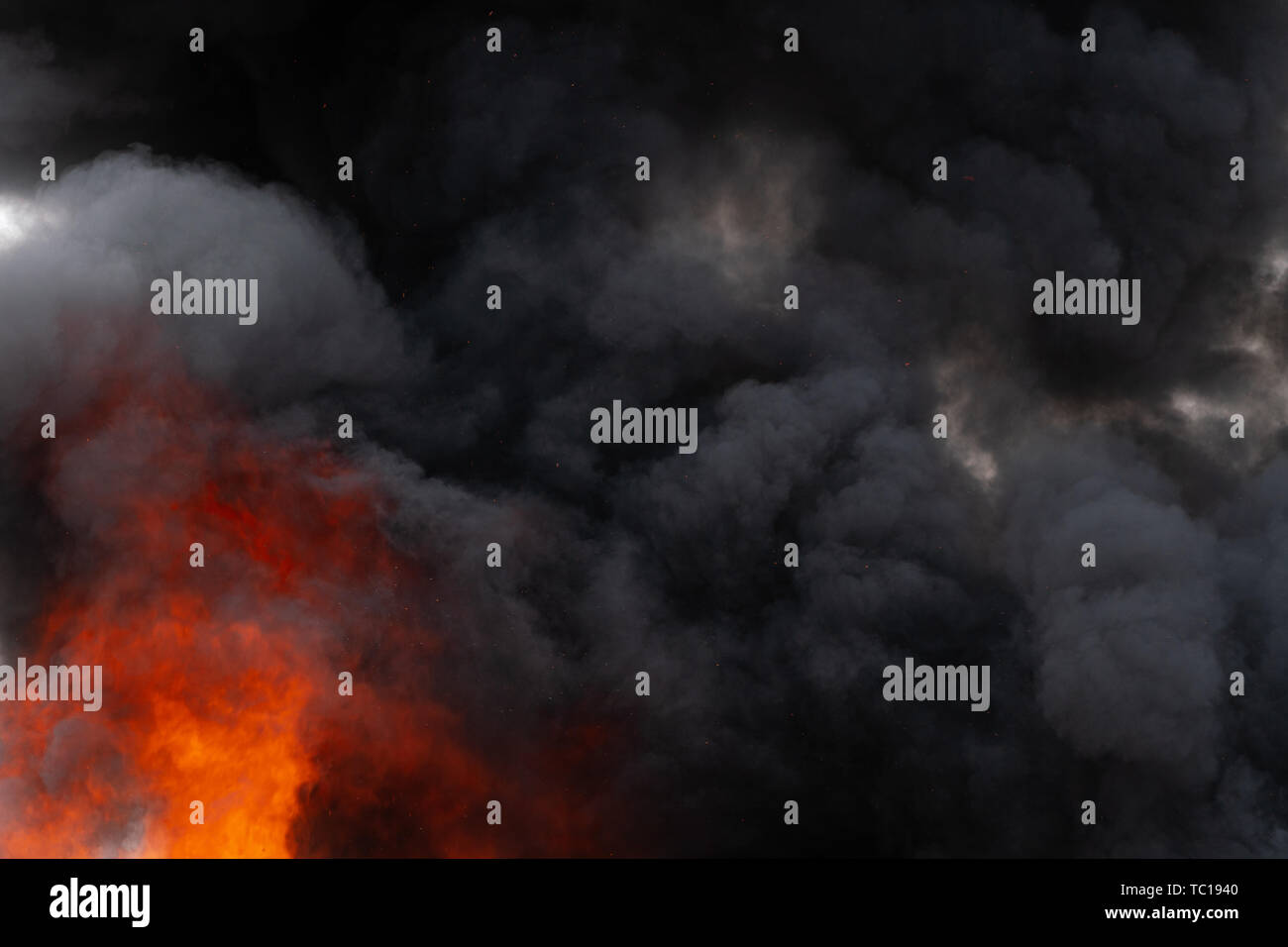 Smoke covered sky hi-res stock photography and images - Alamy