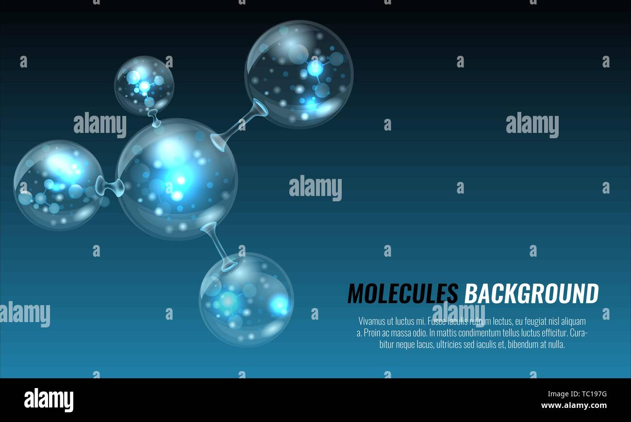 Abstract molecules structure design for your background. Vector ...