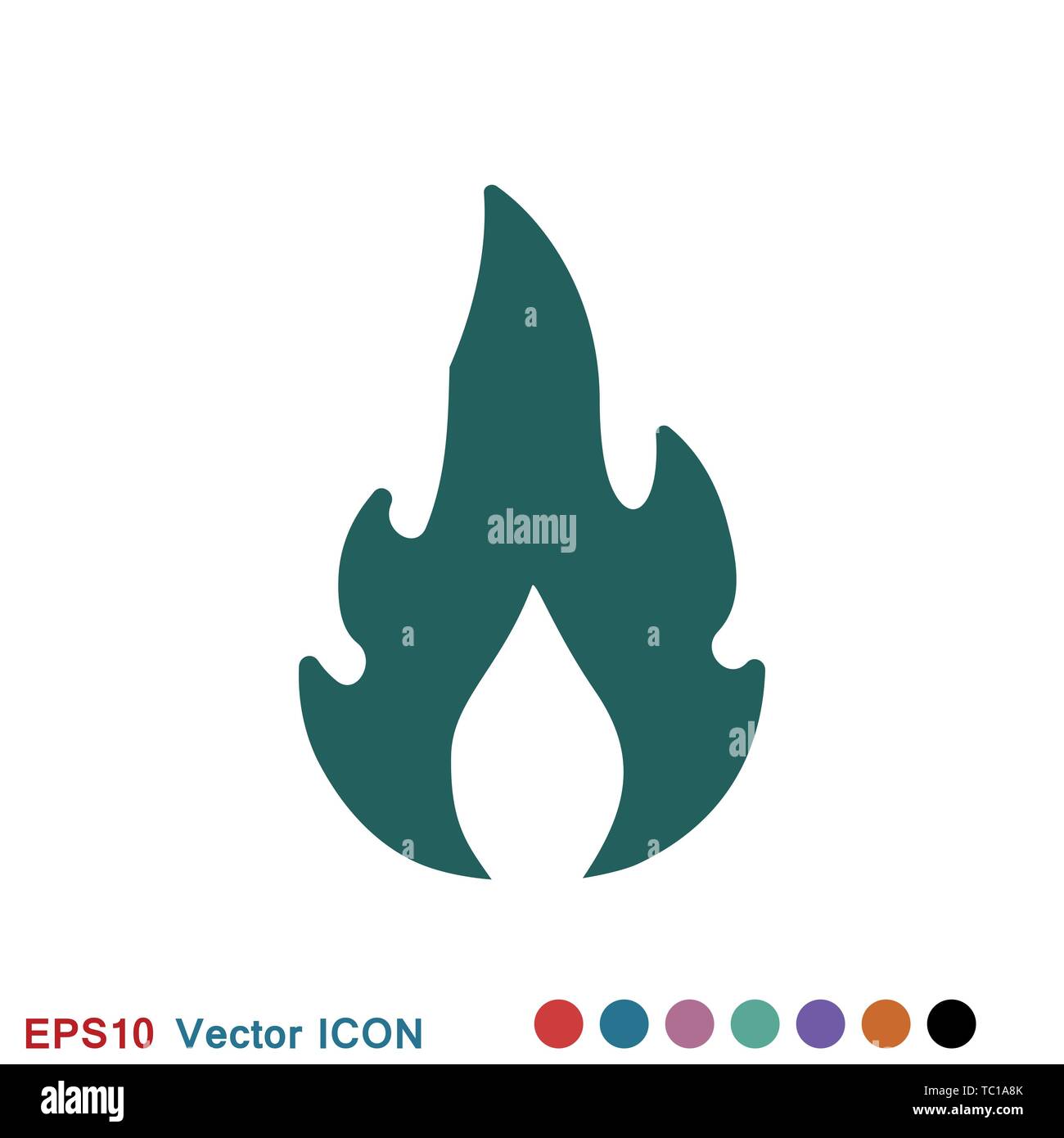 Fire icon logo, illustration, vector sign symbol for design Stock ...