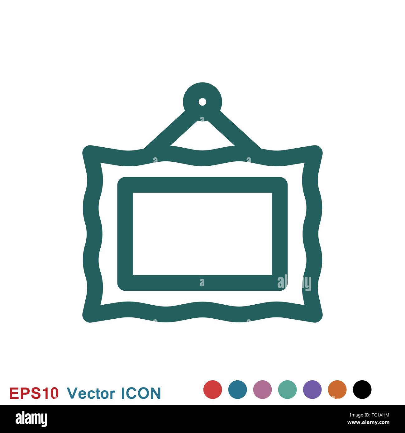 Frame icon vector, frame icon for web and app logo, illustration ...