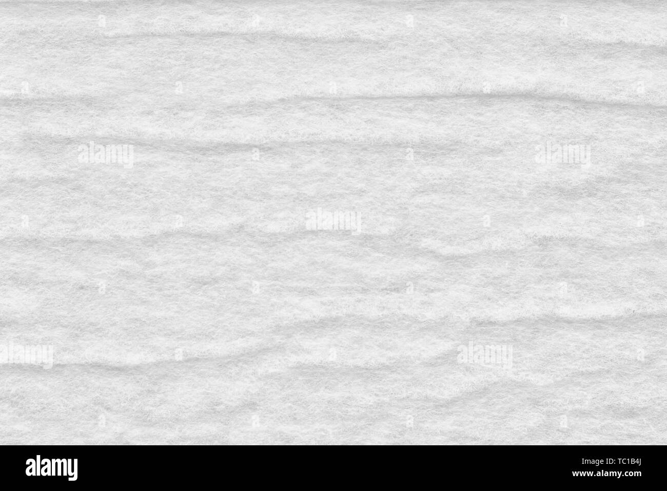White Synthetic Fiber Bed Mattress Topper texture close up Stock Photo