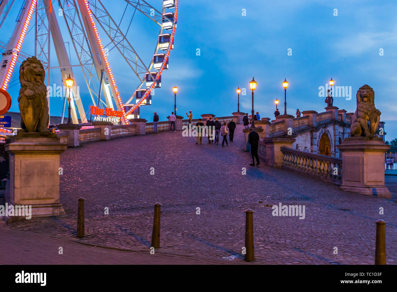 Antwerp ferris wheel hi-res stock photography and images - Alamy