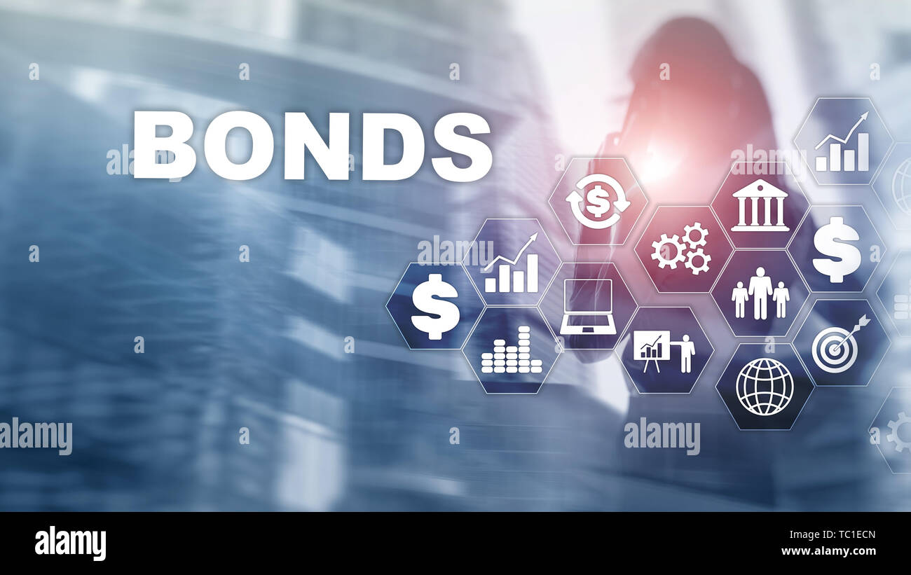Bond Finance Banking Technology Business concept. Electronic Online Trade Market Network. Stock Photo