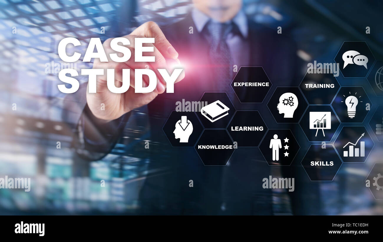 Case Study. Business, internet and tehcnology concept. Stock Photo