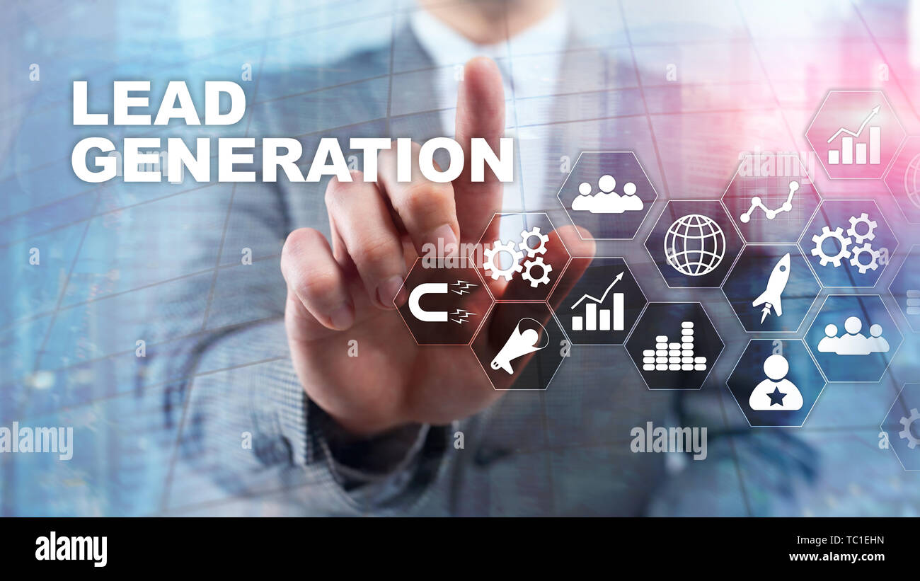 Lead Generation Analysis Business Research Interest Concept. Marketing