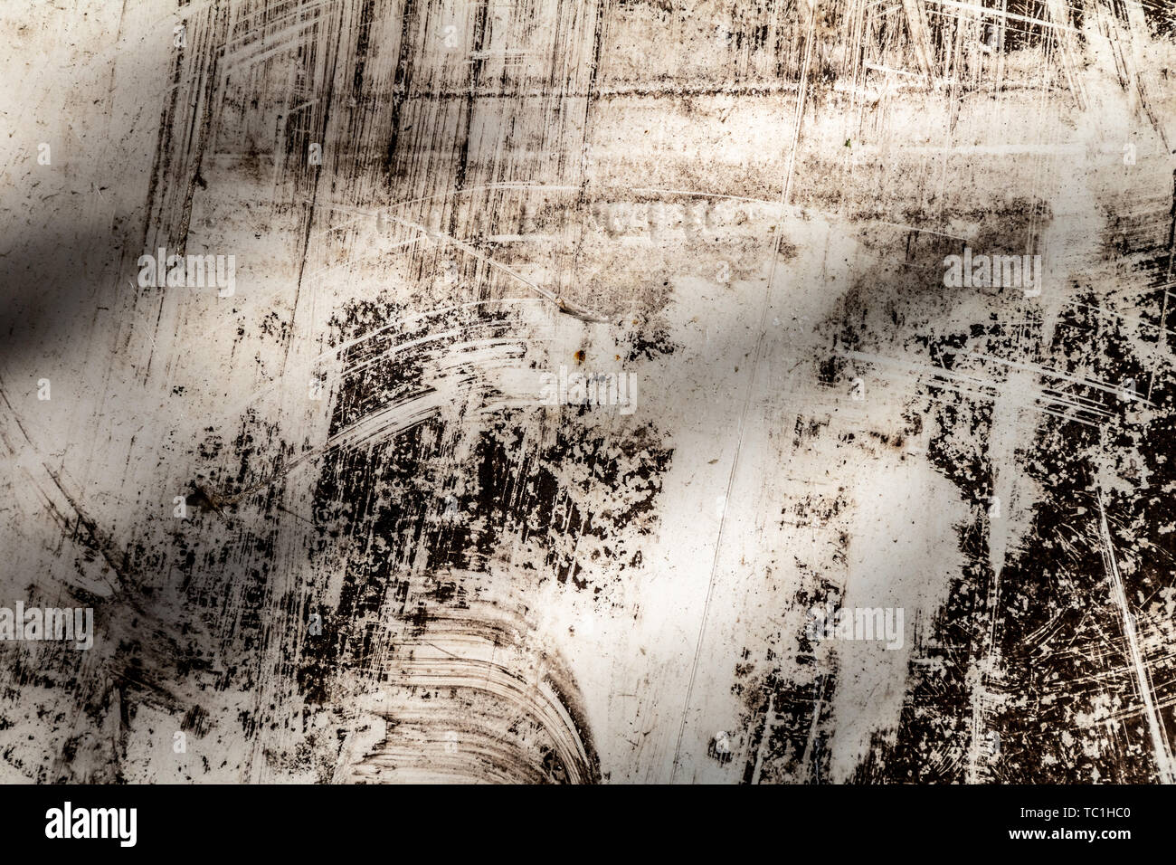 Grunge white plastic surface texture Stock Photo