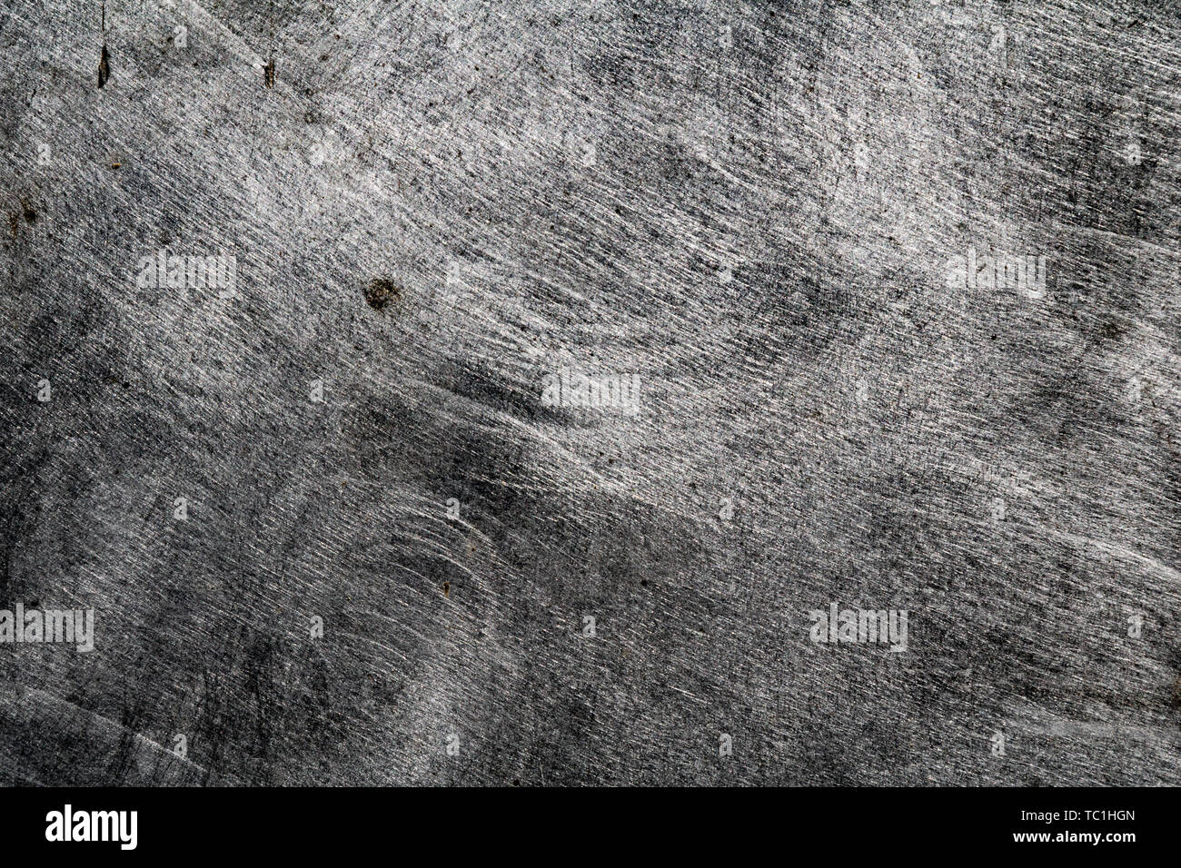 Brushed aged metal surface texture Stock Photo