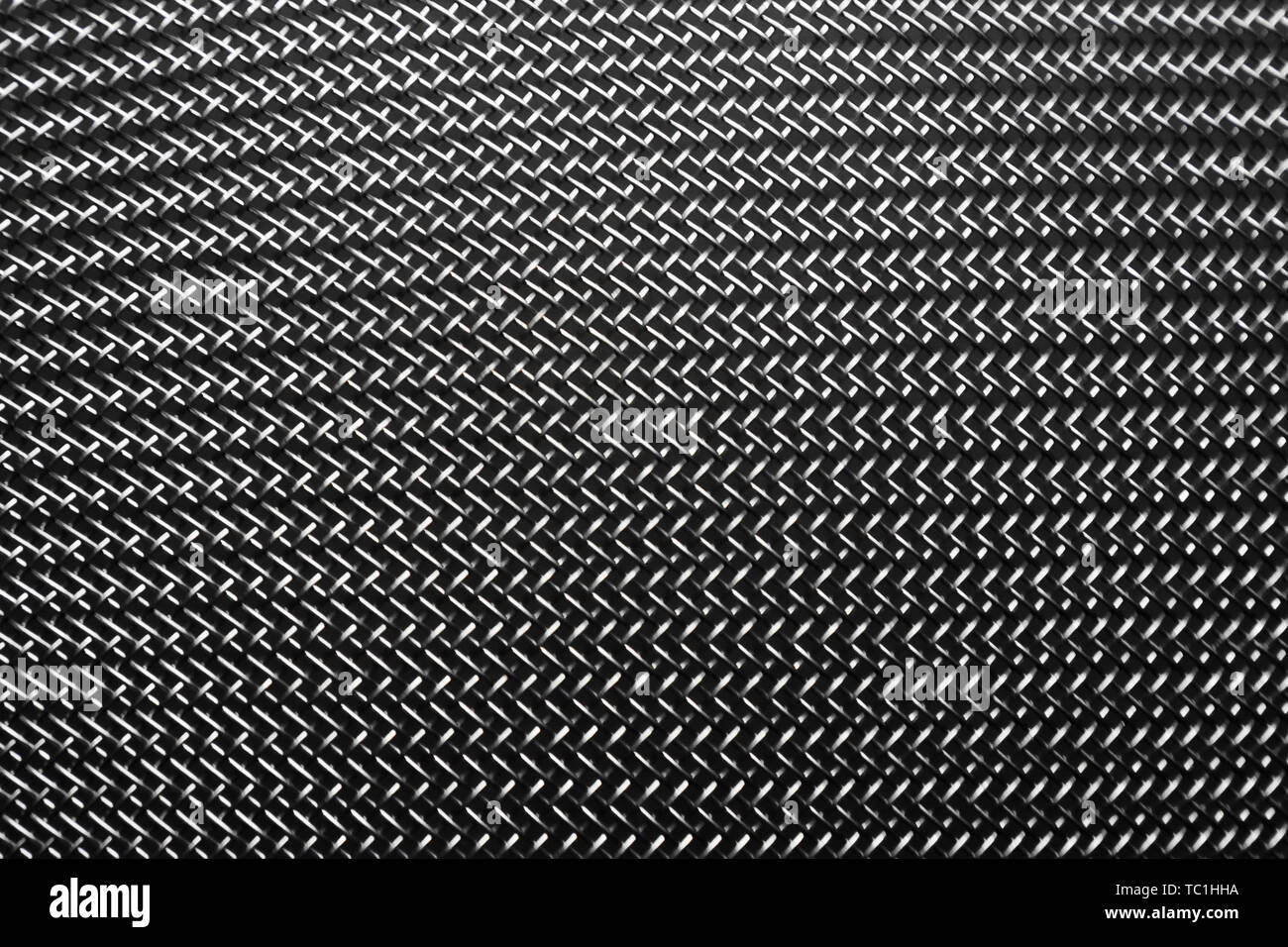 Steel metal filter surface patterned texture Stock Photo