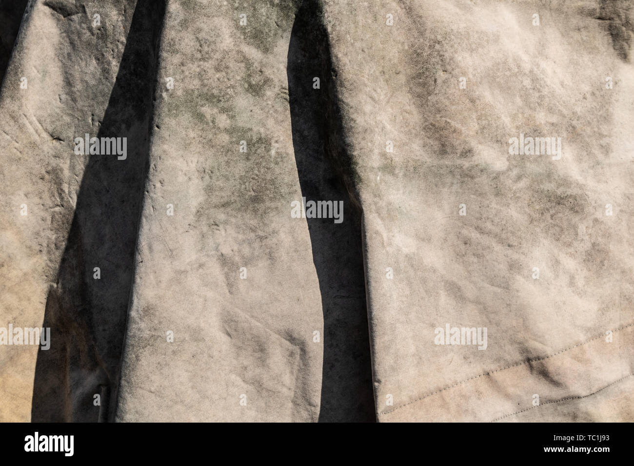 White aged canvas surface texture Stock Photo
