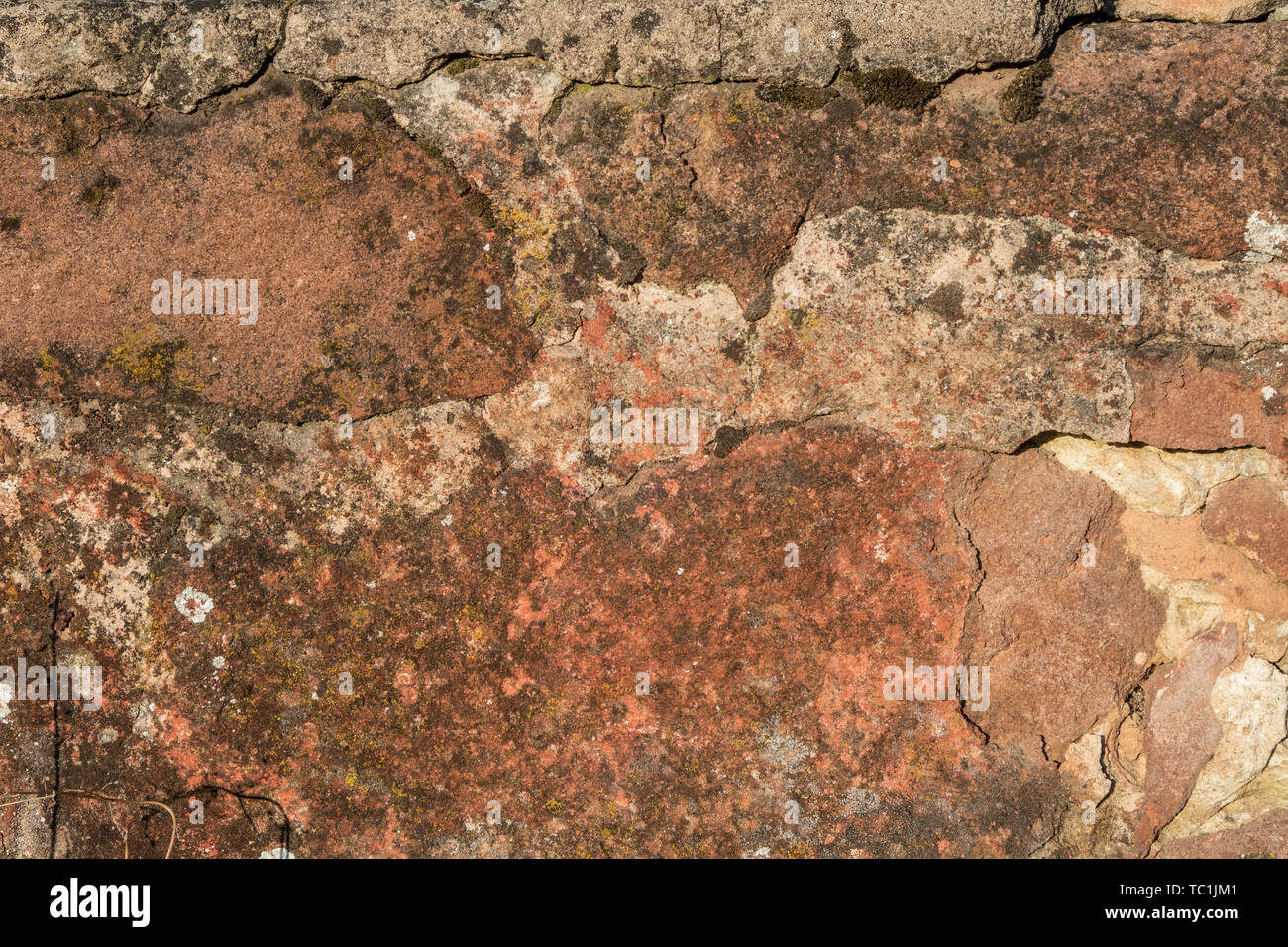 Grunge aged weathered cracked wall texture Stock Photo - Alamy