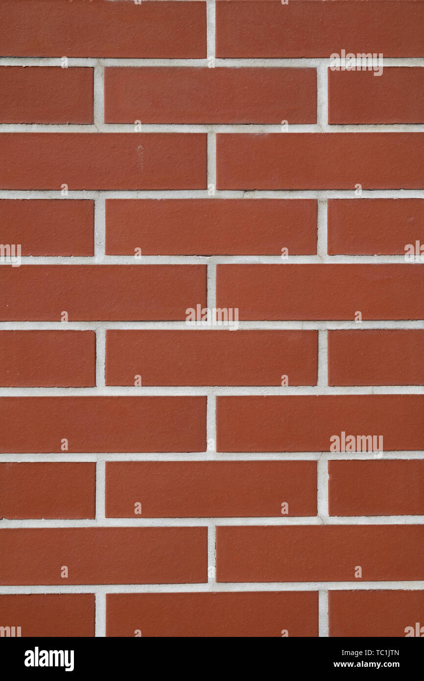 Red brick wall surface texture Stock Photo