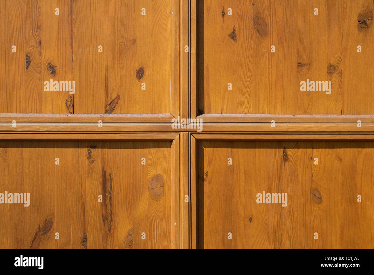 Brown wooden door surface texture Stock Photo