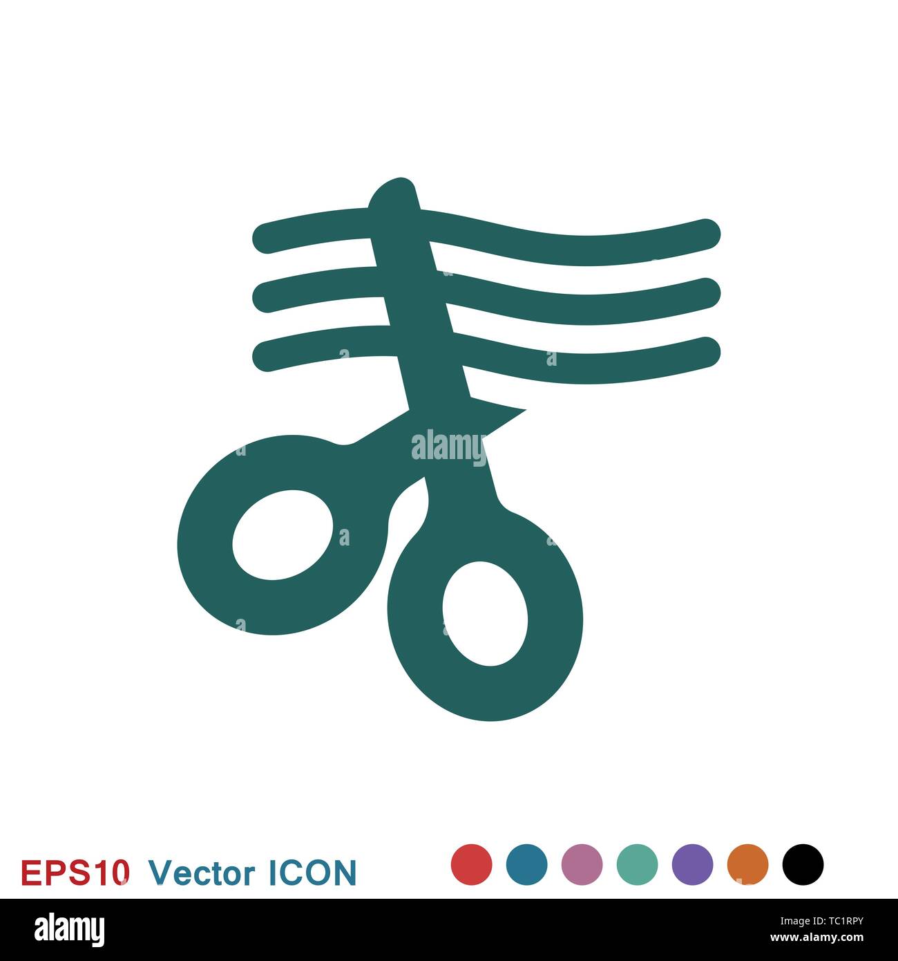 Barber icon vector sign symbol for design Stock Vector