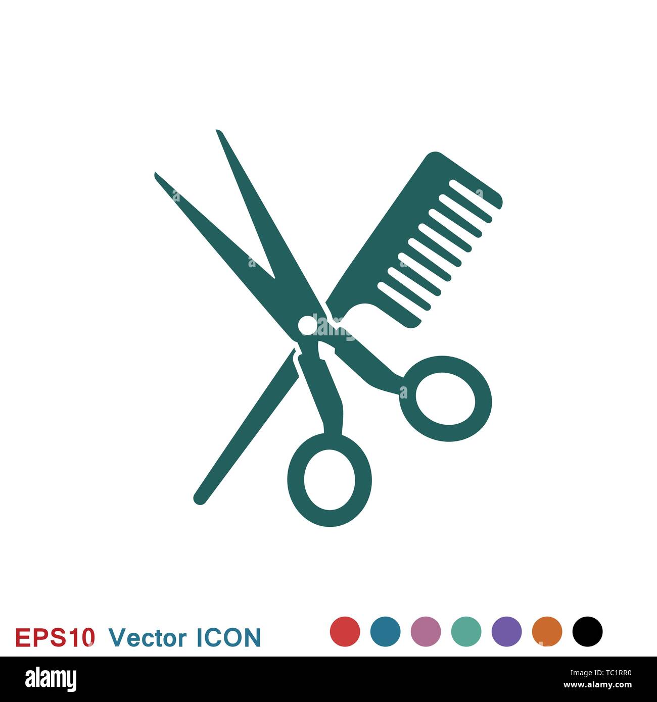 Barber icon vector sign symbol for design Stock Vector