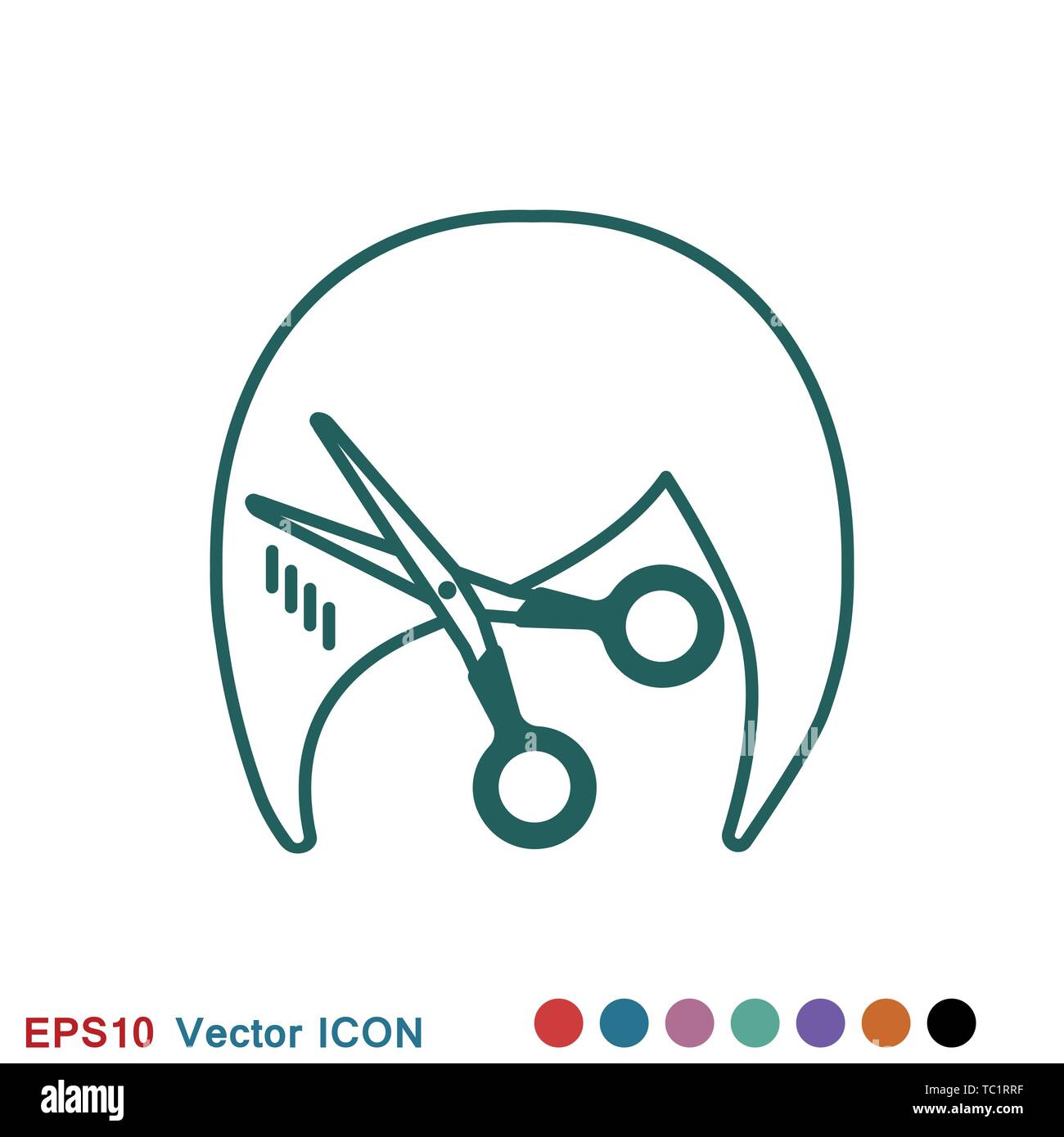 Barber icon vector sign symbol for design Stock Vector