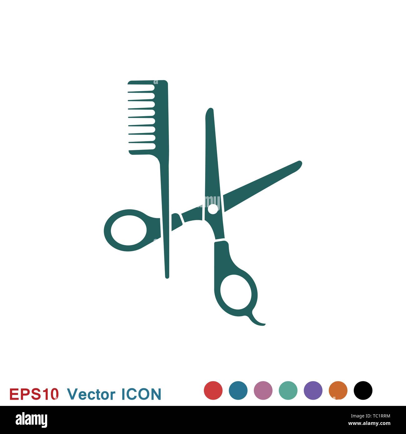 Barber icon vector sign symbol for design Stock Vector