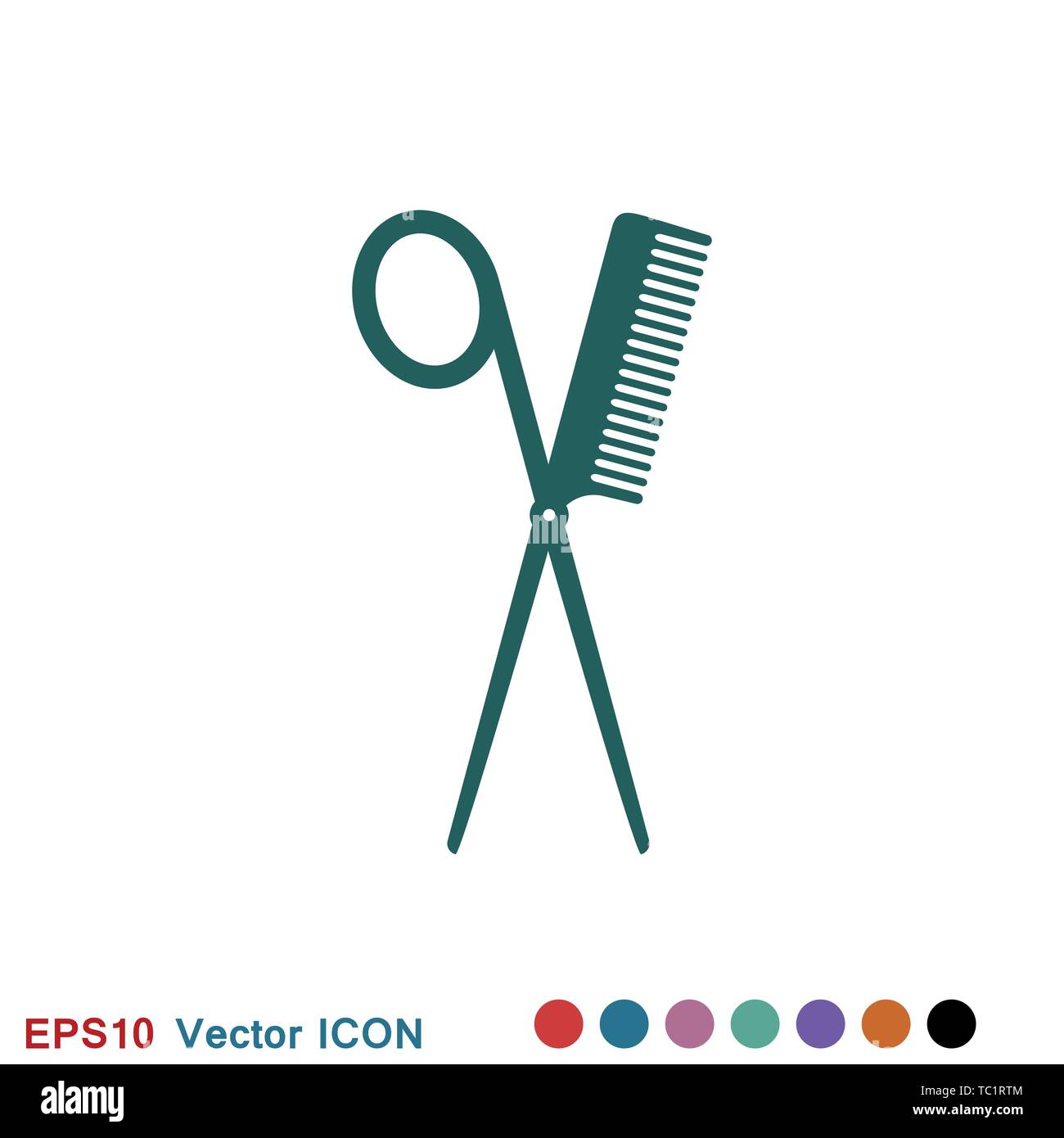 Barber icon vector sign symbol for design Stock Vector