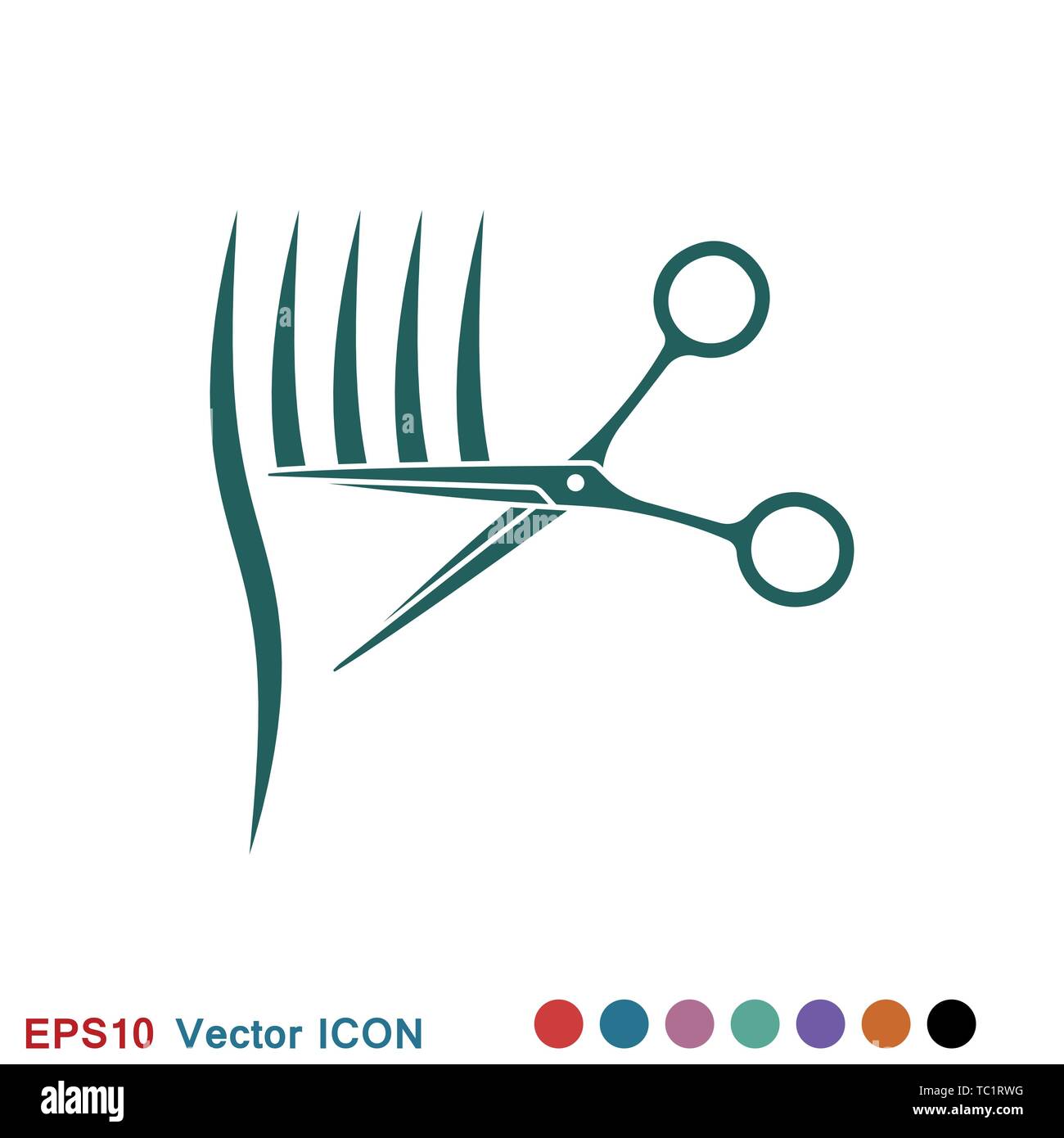 Barber icon vector sign symbol for design Stock Vector