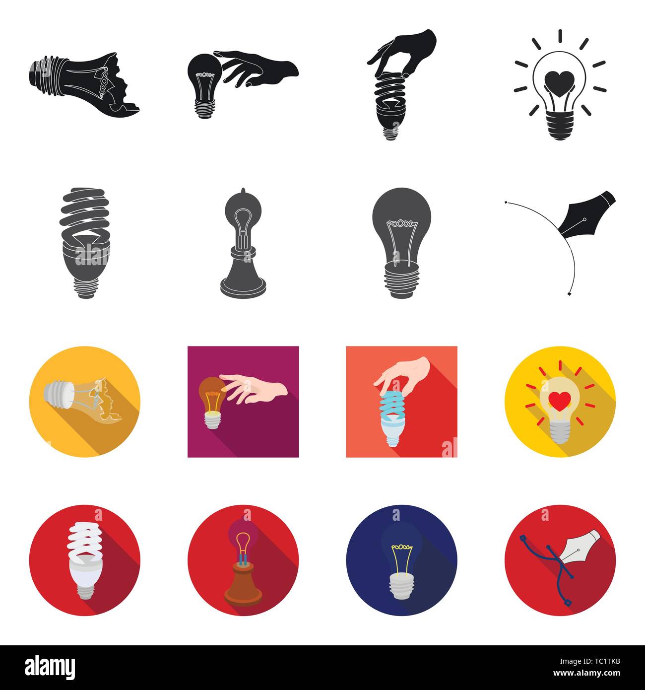 lamp,flat,emoji,electricity,energy,cute,innovation,shine,waste,bright ...